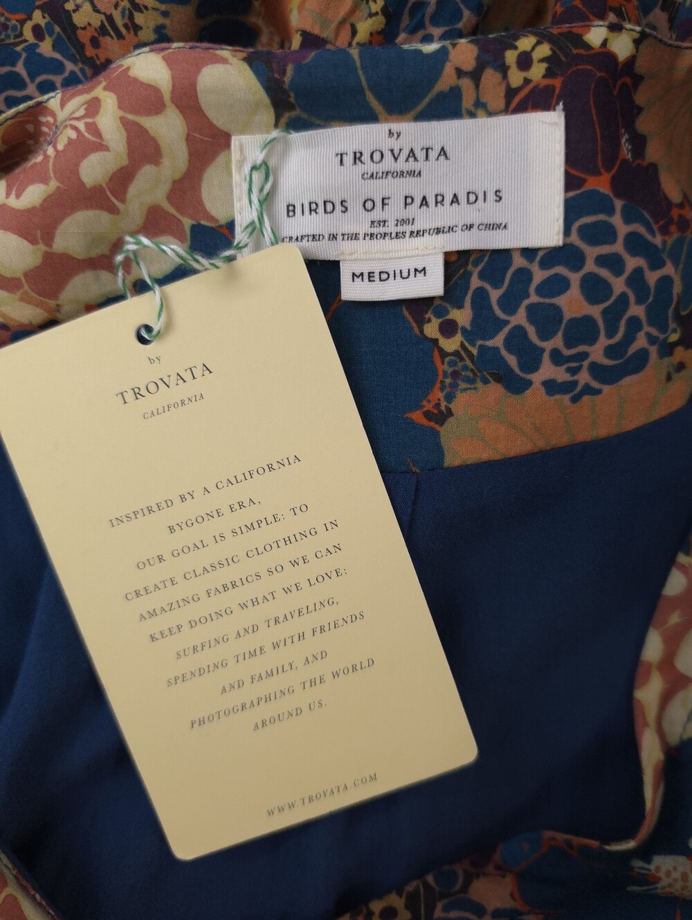 Trovata Ainsley Teal and Mustard Floral Long Sleeve Maxi Dress In Ocaso Floral - Picture 5 of 10